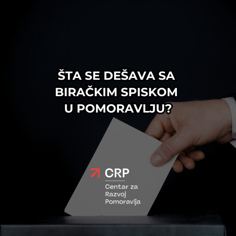 Šta se dešava sa biračkim spiskom u Pomoravlju?