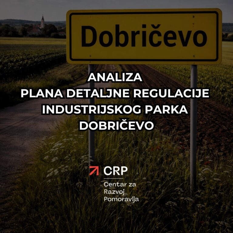 Analiza Plana detaljne regulacije Industrijskog parka Dobričevo
