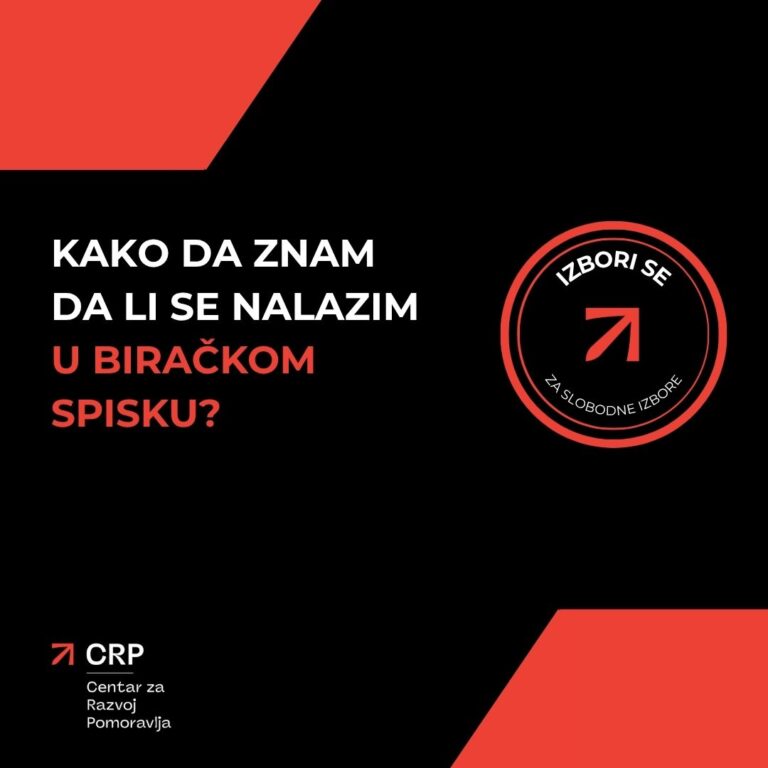 Kako da znam da li se nalazim u biračkom spisku?
